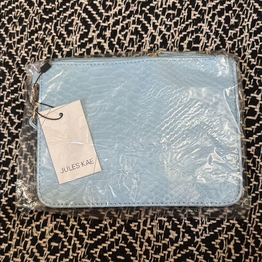 Jules Kae Light Blue Clutch
